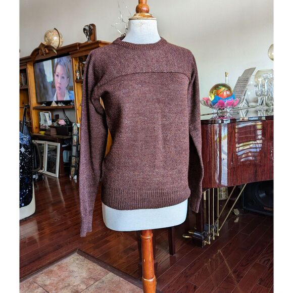 Levi's brown crewneck pullover sweater Sz M - Picture 13 of 13